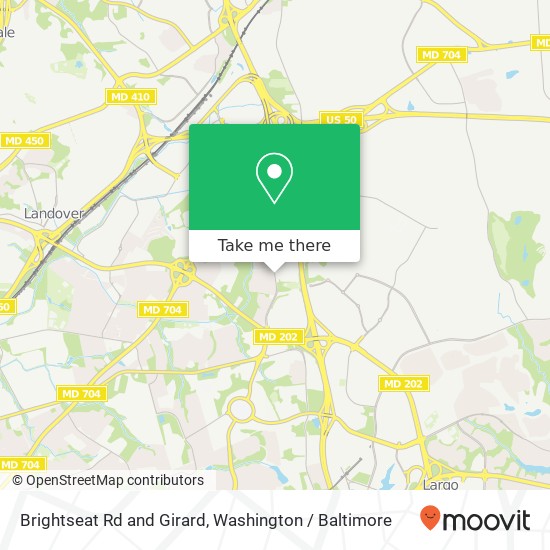 Mapa de Brightseat Rd and Girard, Hyattsville, MD 20785