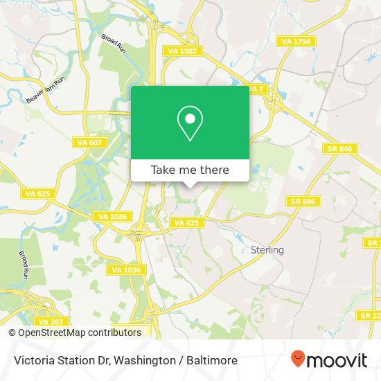 Victoria Station Dr, Sterling (DULLES), VA 20166 map