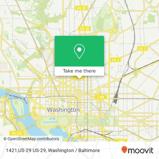 Mapa de 1421,US-29 US-29, Washington, DC 20001