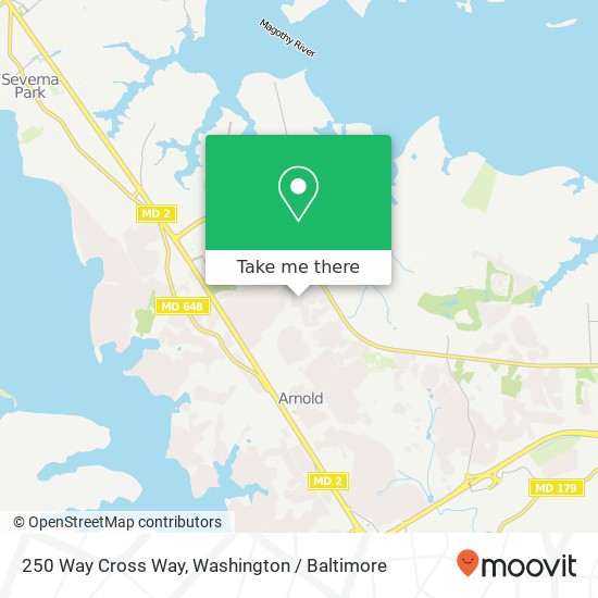 250 Way Cross Way, Arnold, MD 21012 map