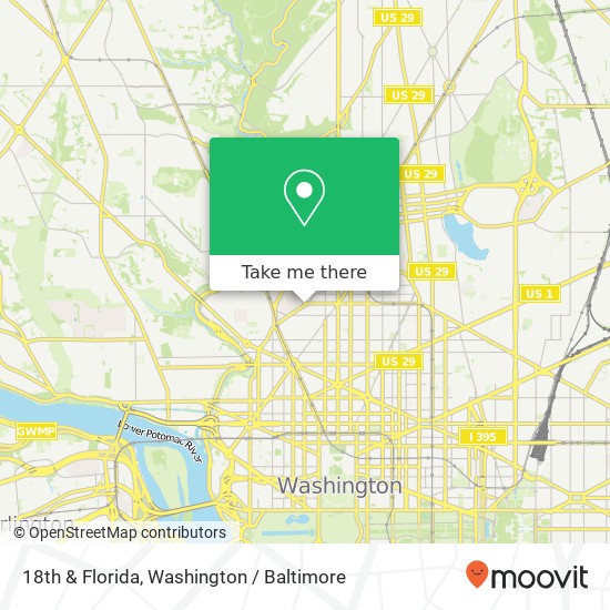 18th & Florida, Washington, DC 20009 map