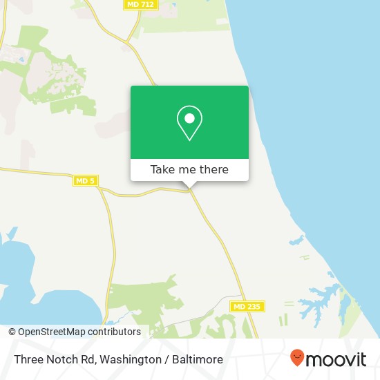 Three Notch Rd, Park Hall, MD 20667 map