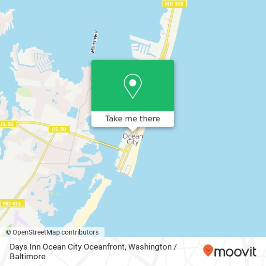 Days Inn Ocean City Oceanfront, 5th St map