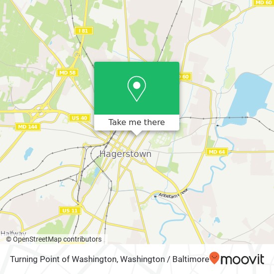 Mapa de Turning Point of Washington