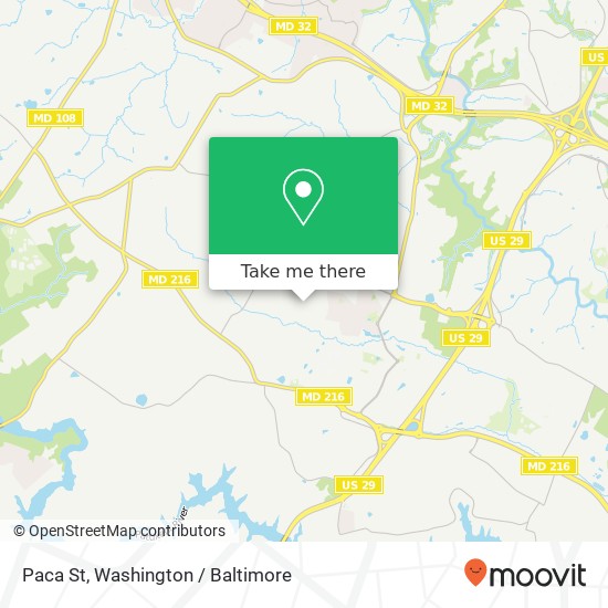 Paca St, Fulton, MD 20759 map