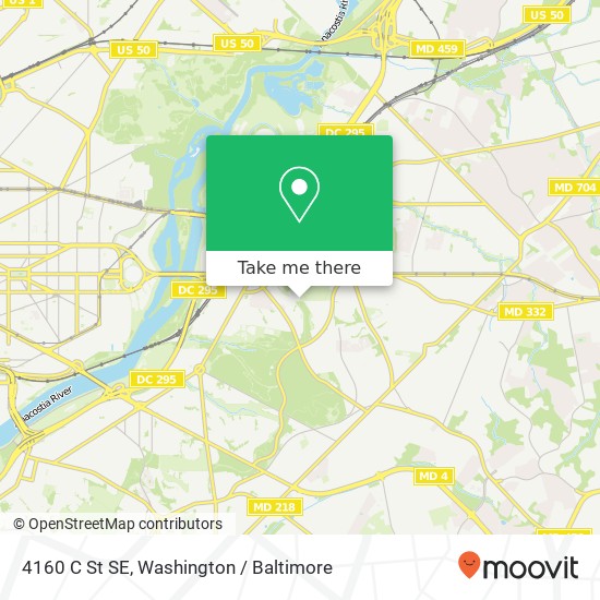 4160 C St SE, Washington, DC 20019 map