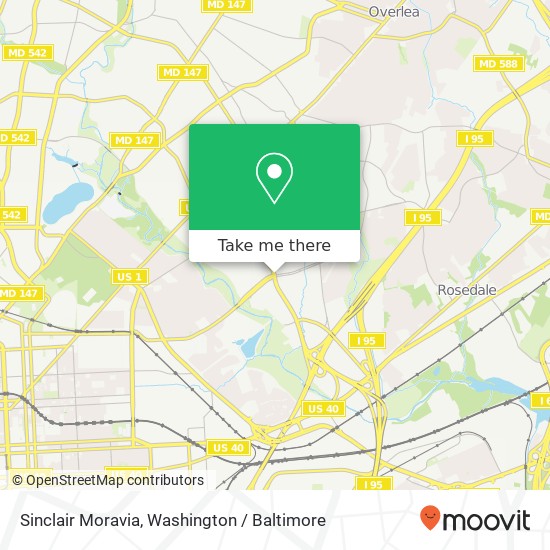 Sinclair Moravia, Baltimore, MD 21206 map