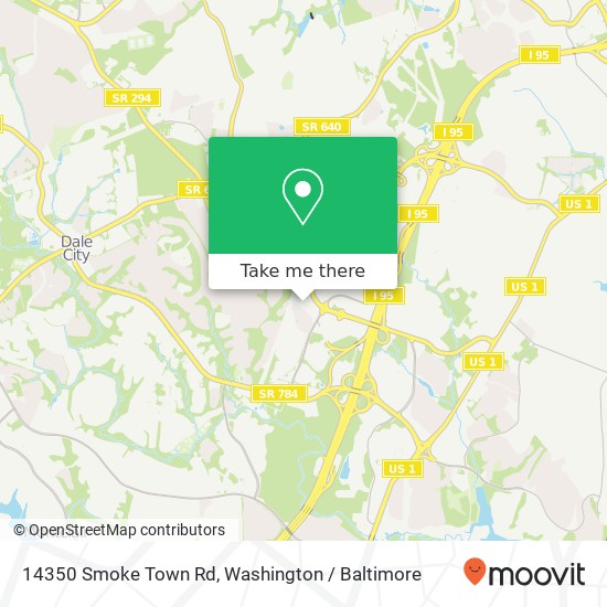 Mapa de 14350 Smoke Town Rd