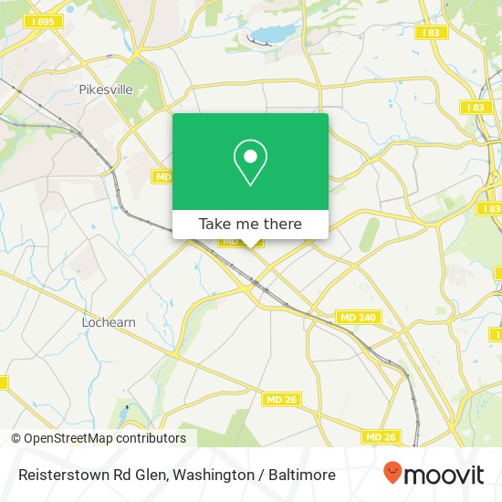 Reisterstown Rd Glen, Baltimore, MD 21215 map