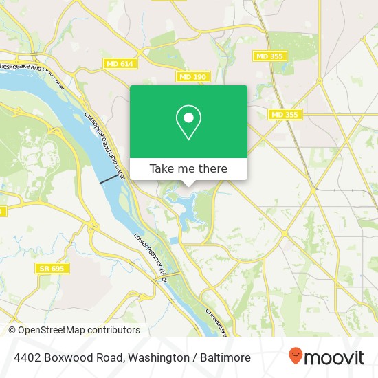 4402 Boxwood Road, 4402 Boxwood Rd, Bethesda, MD 20816, USA map