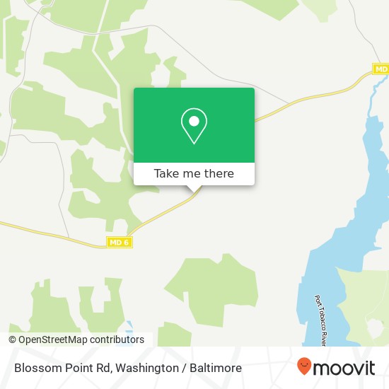 Mapa de Blossom Point Rd, Port Tobacco, MD 20677