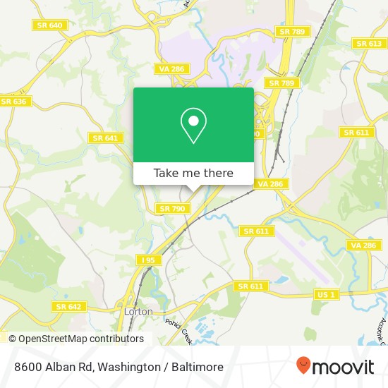 8600 Alban Rd, Springfield, VA 22153 map