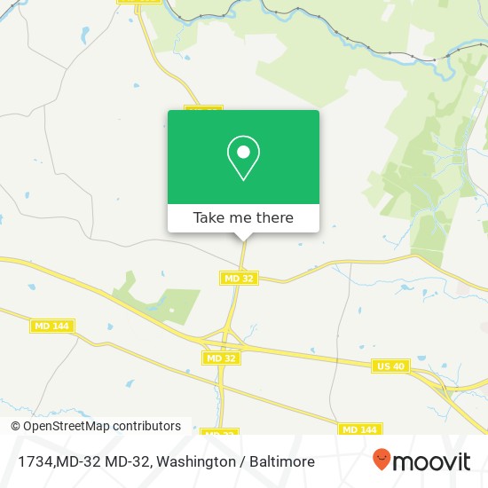 Mapa de 1734,MD-32 MD-32, Sykesville, MD 21784