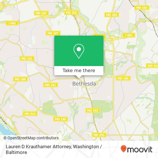 Mapa de Lauren D Krauthamer Attorney, 7735 Old Georgetown Rd