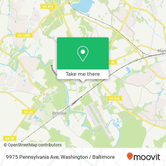 9975 Pennsylvania Ave, Manassas, VA 20110 map