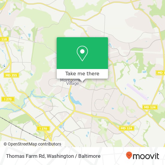 Thomas Farm Rd, Montgomery Village, MD 20886 map