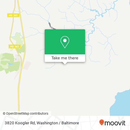 Mapa de 3820 Koogler Rd, Trappe, MD 21673