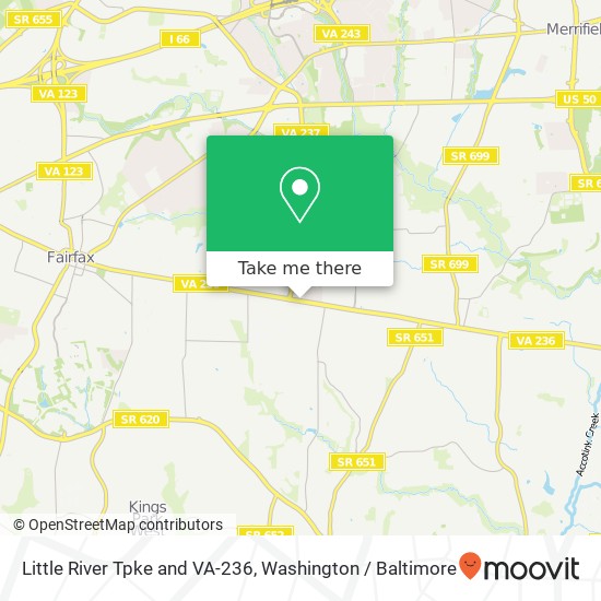 Little River Tpke and VA-236, Fairfax, VA 22031 map