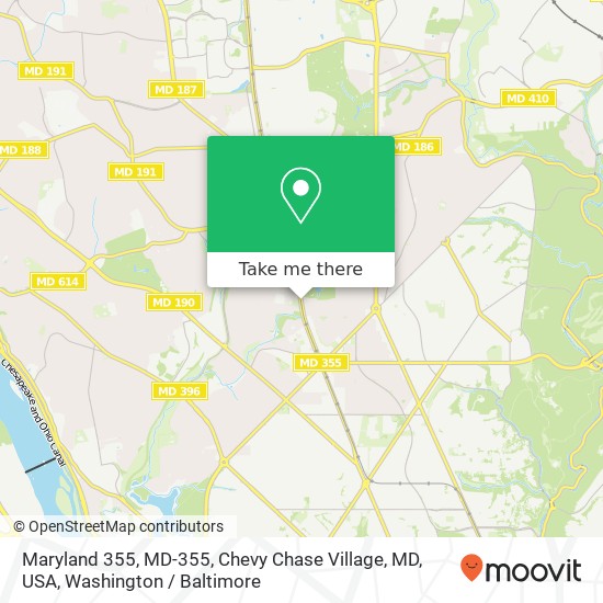 Maryland 355, MD-355, Chevy Chase Village, MD, USA map