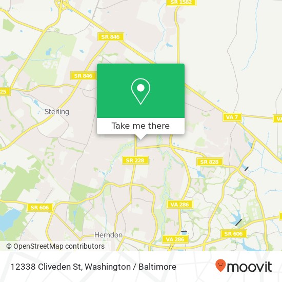 12338 Cliveden St, Herndon, VA 20170 map