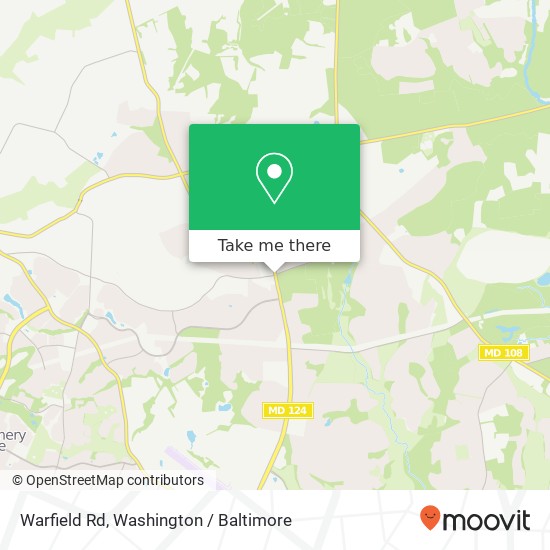 Mapa de Warfield Rd, Gaithersburg, MD 20882