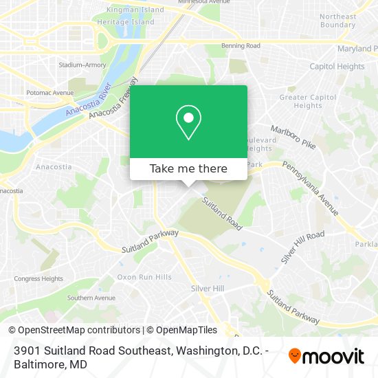 Mapa de 3901 Suitland Road Southeast