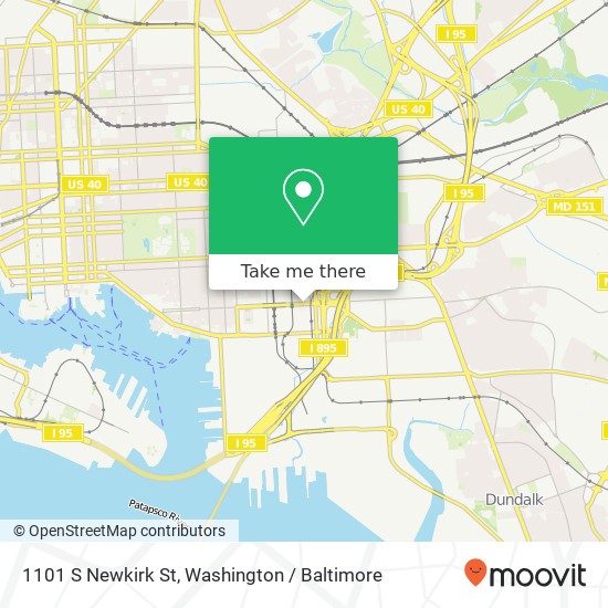 1101 S Newkirk St, Baltimore, MD 21224 map