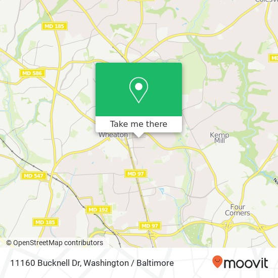 11160 Bucknell Dr, Silver Spring, MD 20902 map