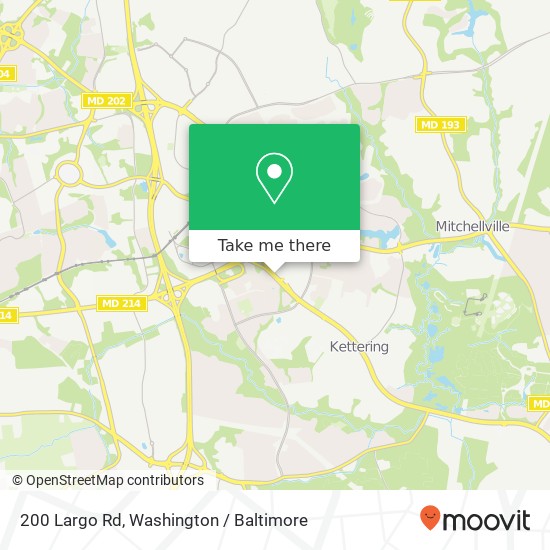 Mapa de 200 Largo Rd, Upper Marlboro, MD 20774