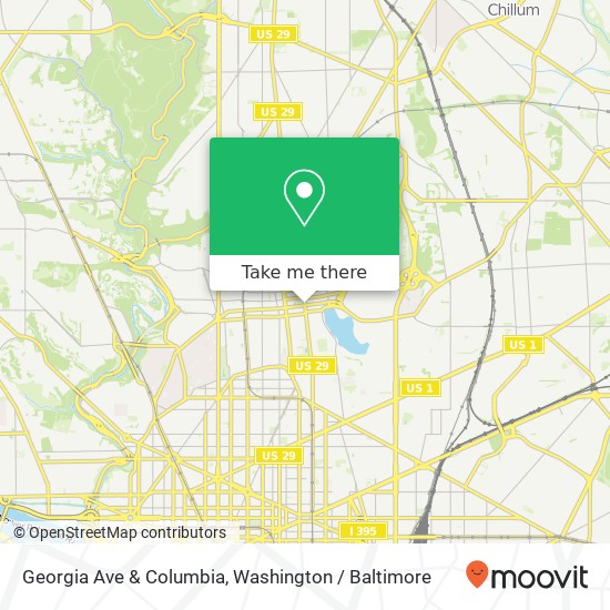 Georgia Ave & Columbia, Washington, DC 20001 map
