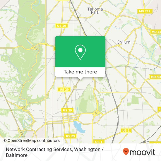 Network Contracting Services map