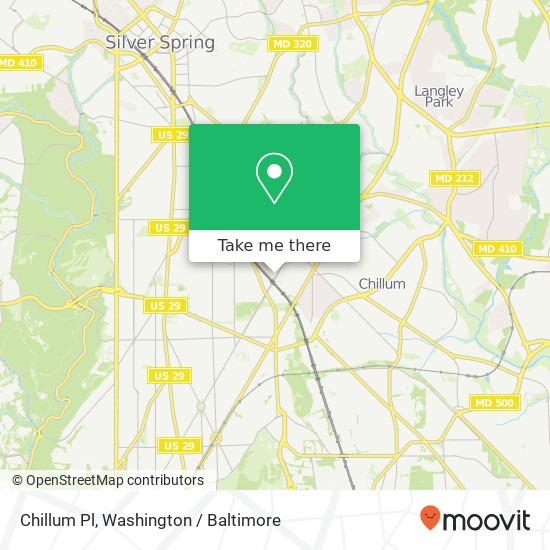 Mapa de Chillum Pl, Washington, DC 20011