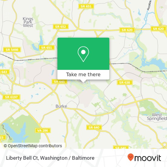 Liberty Bell Ct, Burke, VA 22015 map