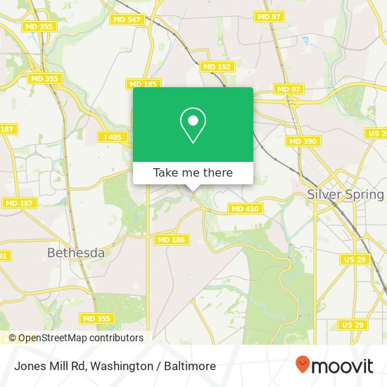 Jones Mill Rd, Chevy Chase, MD 20815 map
