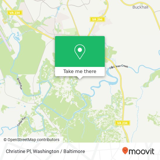 Christine Pl, Manassas, VA 20112 map