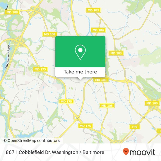 8671 Cobblefield Dr, Columbia, MD 21045 map