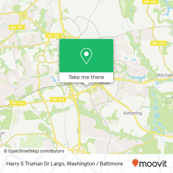 Harry S Truman Dr Largo, Upper Marlboro (LARGO), MD 20774 map