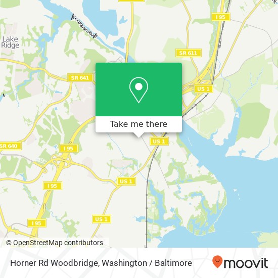Mapa de Horner Rd Woodbridge, Woodbridge, VA 22191