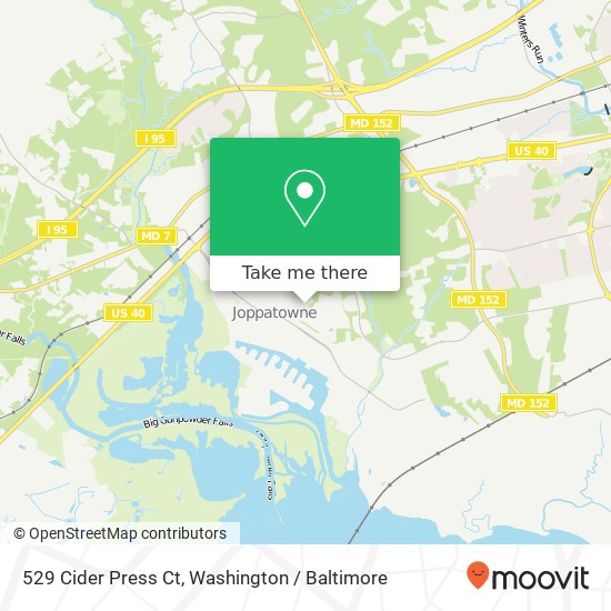 Mapa de 529 Cider Press Ct, Joppa, MD 21085
