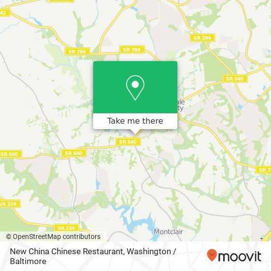 New China Chinese Restaurant, 14360 Minnieville Rd map