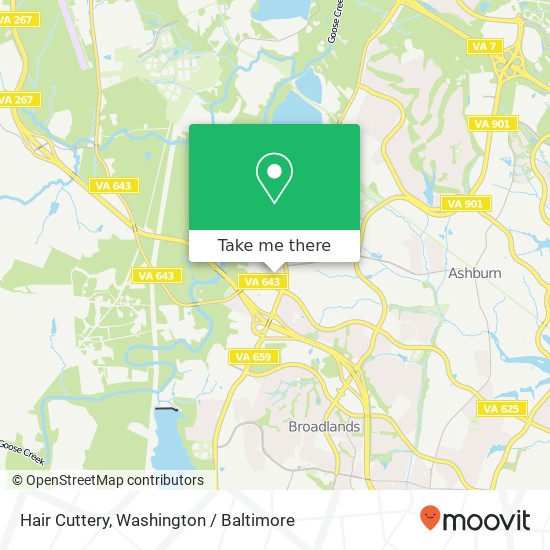 Mapa de Hair Cuttery, 42780 Creek View Plz