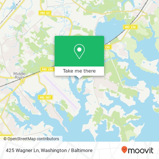 425 Wagner Ln, Middle River, MD 21220 map