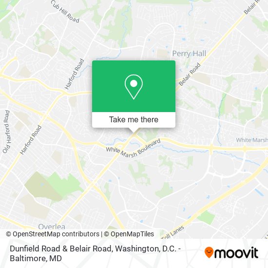 Dunfield Road & Belair Road map