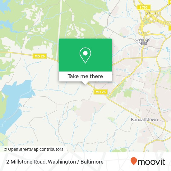 2 Millstone Road, 2 Millstone Rd, Randallstown, MD 21133, USA map