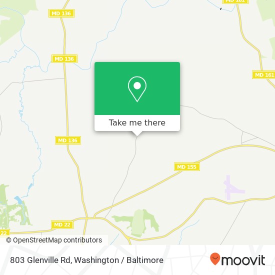 Mapa de 803 Glenville Rd, Churchville, MD 21028