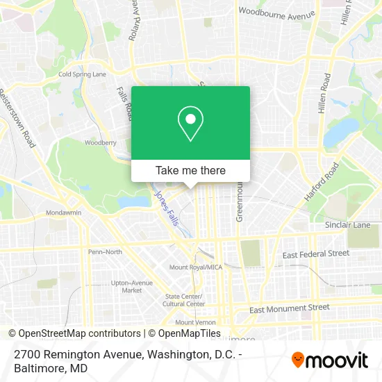 2700 Remington Avenue map