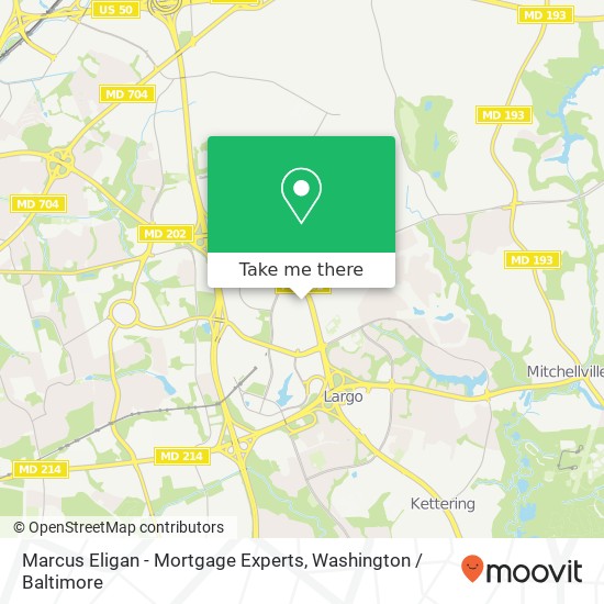 Mapa de Marcus Eligan - Mortgage Experts, 1401 Mercantile Ln