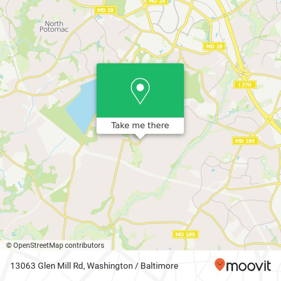 13063 Glen Mill Rd, Rockville, MD 20850 map