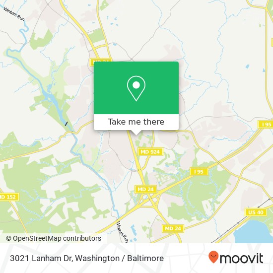 Mapa de 3021 Lanham Dr, Abingdon, MD 21009