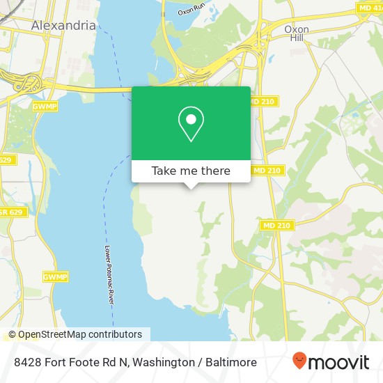 8428 Fort Foote Rd N, Fort Washington, MD 20744 map